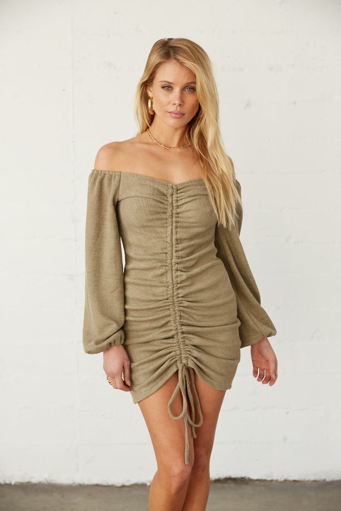 Alexia Off Shoulder Cinched Mini Dress ...